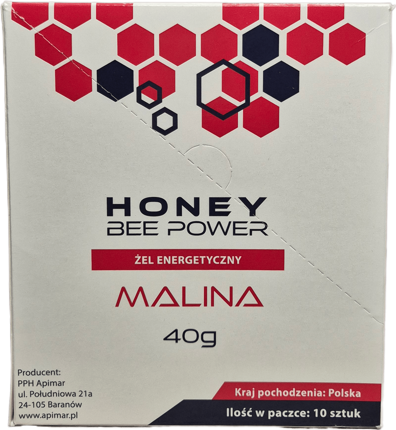 Honey Bee Power Energy Gel – Malina (Paket 10 kom)