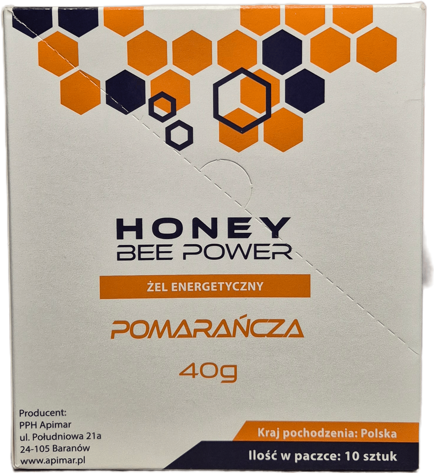 Honey Bee Power Energy Gel – Naranča (Paket 10 kom)